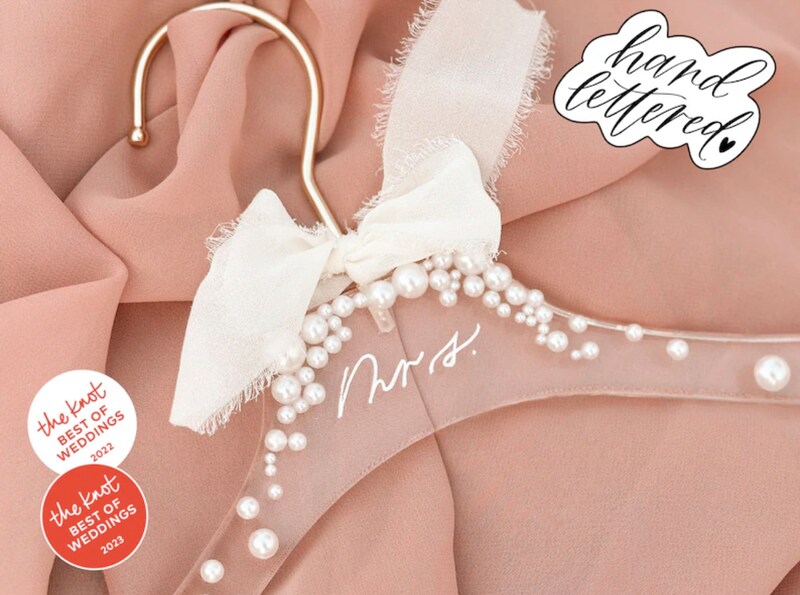 Custom wedding dress hanger deals